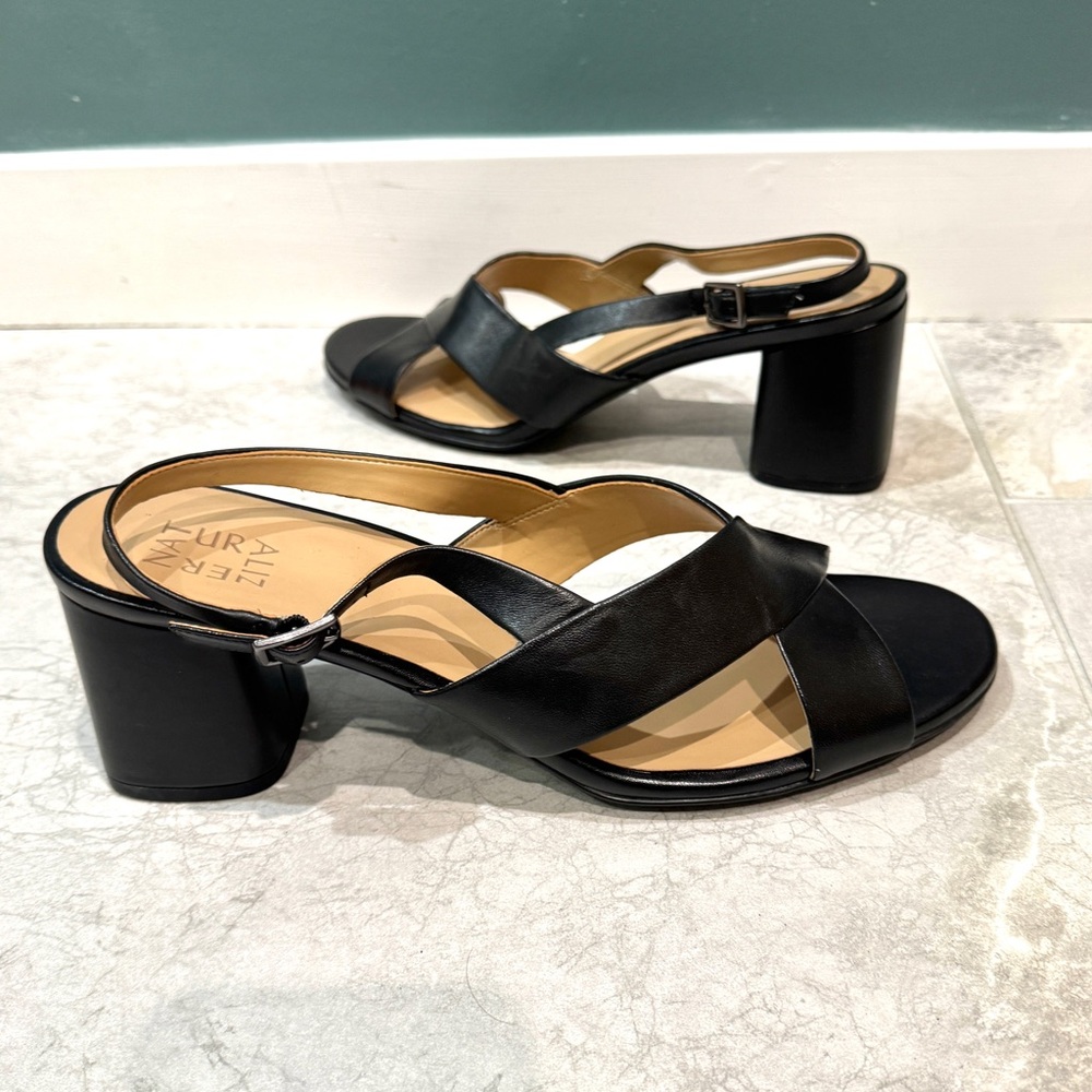 Naturalizer Azalea Slingback Heeled Sandal Block Heels strappy heels women’s 12W - Picture 3 of 9